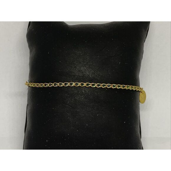 Argento Vivo 541448GGRN Bracelet Gold-Plate Over Sterling Silver MSRP $68 NM243 - Picture 3 of 4